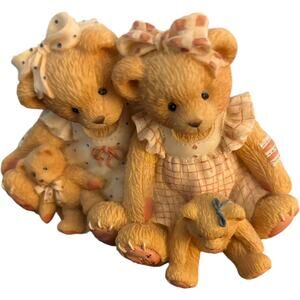 Enesco Allison &Alexandria Teddy Bear Figurine. Two Friends Mean Twice The Love